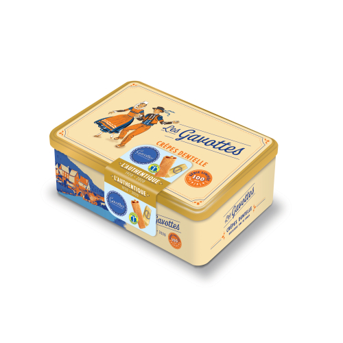 Coffret métal Marin OrCrêpes Dentellel'Authentique