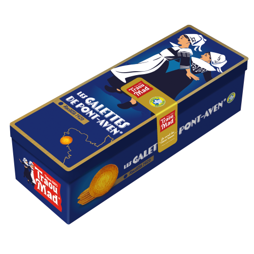 Coffret fer Cabine Vintage Le Pêcheur - 24 Galettes de Pont-Aven | TRAOU MAD®