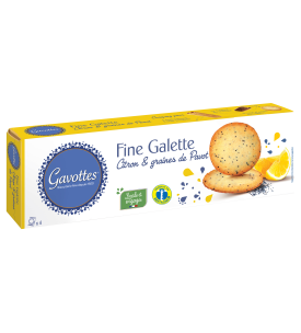 Fine Galette Citron et graines de Pavot