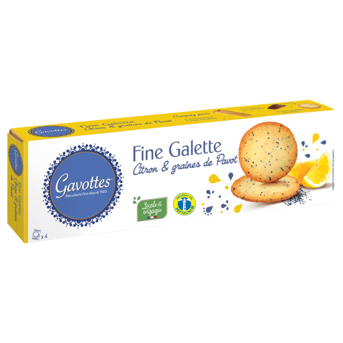 Fines Galettes au Citron et graines de Pavot