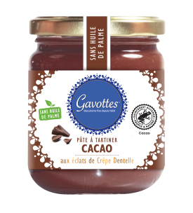 Pâte à Tartiner Cacao aux éclats de Crêpes Dentelle