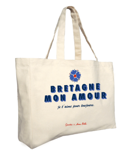 Sac de plage Bretagne Mon Amour - Gavottes x Amour Breton