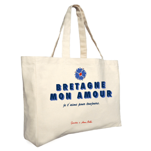 Sac de plage Bretagne Mon Amour - Gavottes x Amour Breton