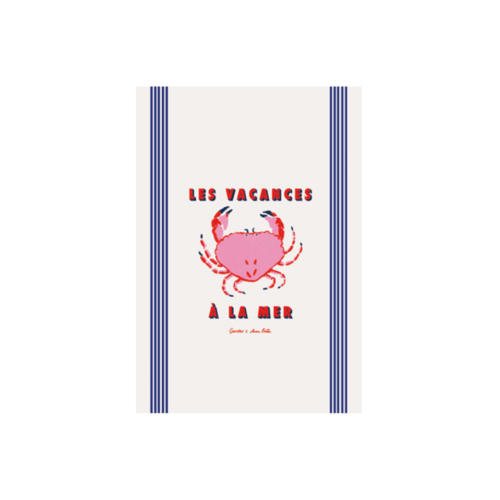 Torchon Vacances à la Mer - Gavottes x Amour Breton