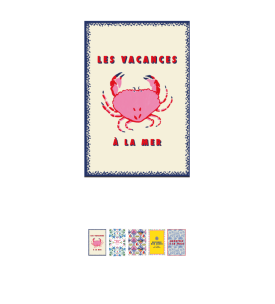 Carte postale - Vacances à la Mer - Gavottes x Amour Breton