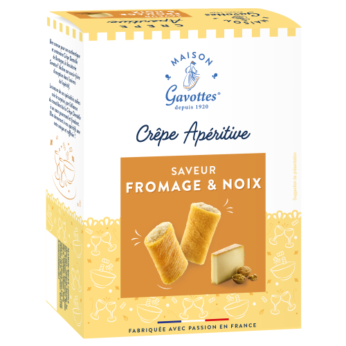 Crêpes Apéritives Saveur Fromage & Noix - Maison Gavottes