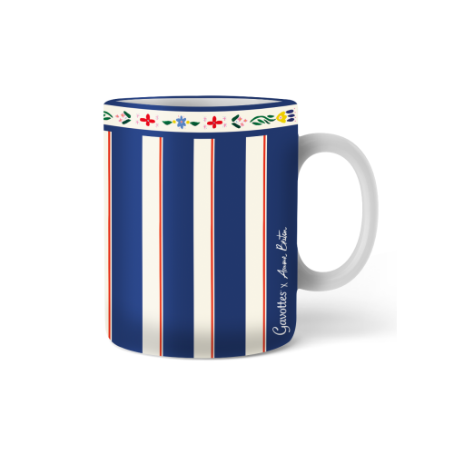 Mug Tasse Marinière & Faïence - Gavottes x Amour Breton
