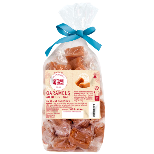 Sachets de bonbons au caramel