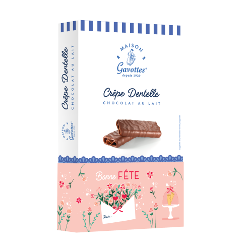 Crêpes Dentelle Chocolat au Lait & Fourreau personnalisable | Maison Gavottes®