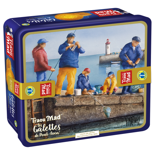Coffret fer carré - 48 Galettes de Pont-Aven | TRAOU MAD®