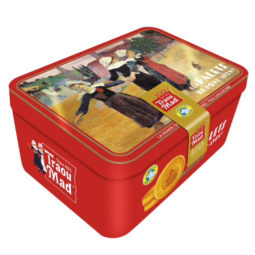 Coffret Ronde BretonneAssortiment de Crêpes Dentelle Nature et Chocolat au lait, de Galettes et Palets de Pont-Aven