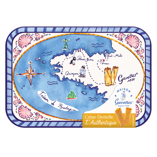 Coffret Crêpe Dentelle Nature Trésor de Bretagne | GAVOTTES® x Amour Breton