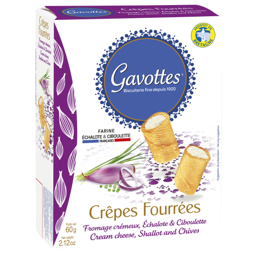 Crêpes Fourrées - Fromage crémeux, Echalote & Ciboulette