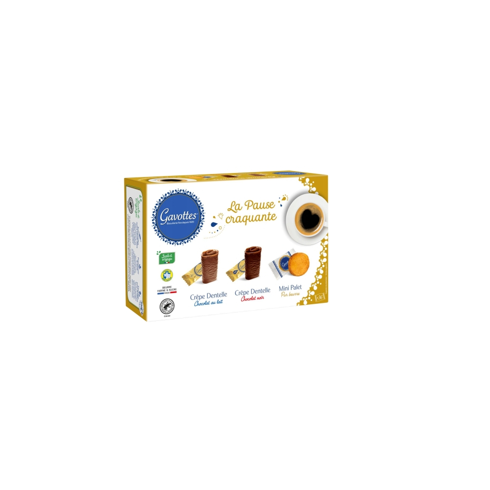 Crêpes Dentelle NATURE - Boite fer Escapade 200g - Gavottes